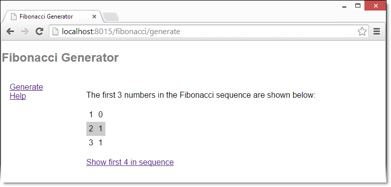 Quick Start Example Navigation